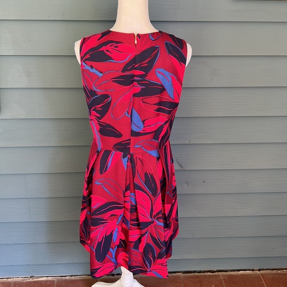 Draper James V-Neck Pleated A-Line Cocktail Dress Size 10 - Picture 5 of 8